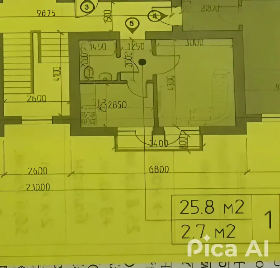 Продается 1-комнатная квартира − 26 м²