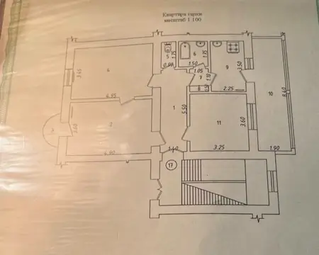 3-комнатная квартира − 86 м², 3/3 этаж