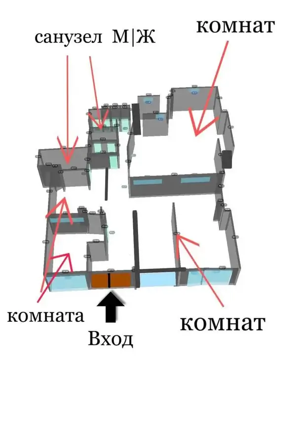 Офис − 230 м², 1/7 этаж
