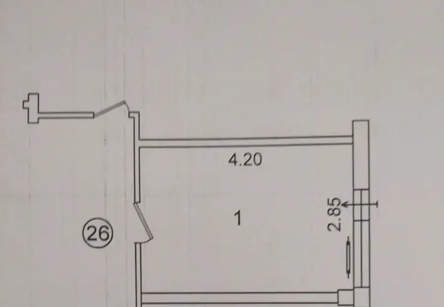 Продается 1-комнатная квартира − 12 м²