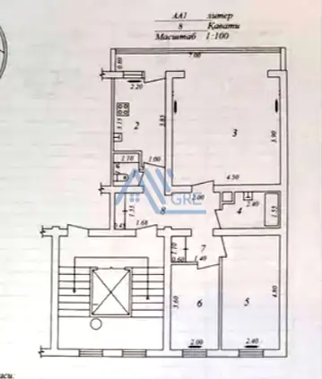 3 xonali kvartira − 75 m², 8/9 qavat