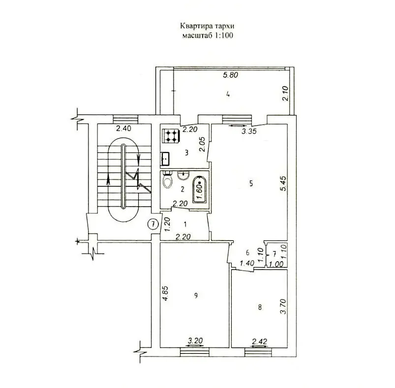 Продается 3-комнатная квартира − 71 м²