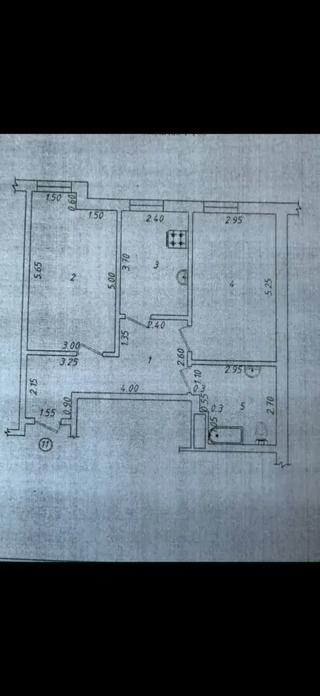 2-комнатная квартира − 60 м², 5/8 этаж