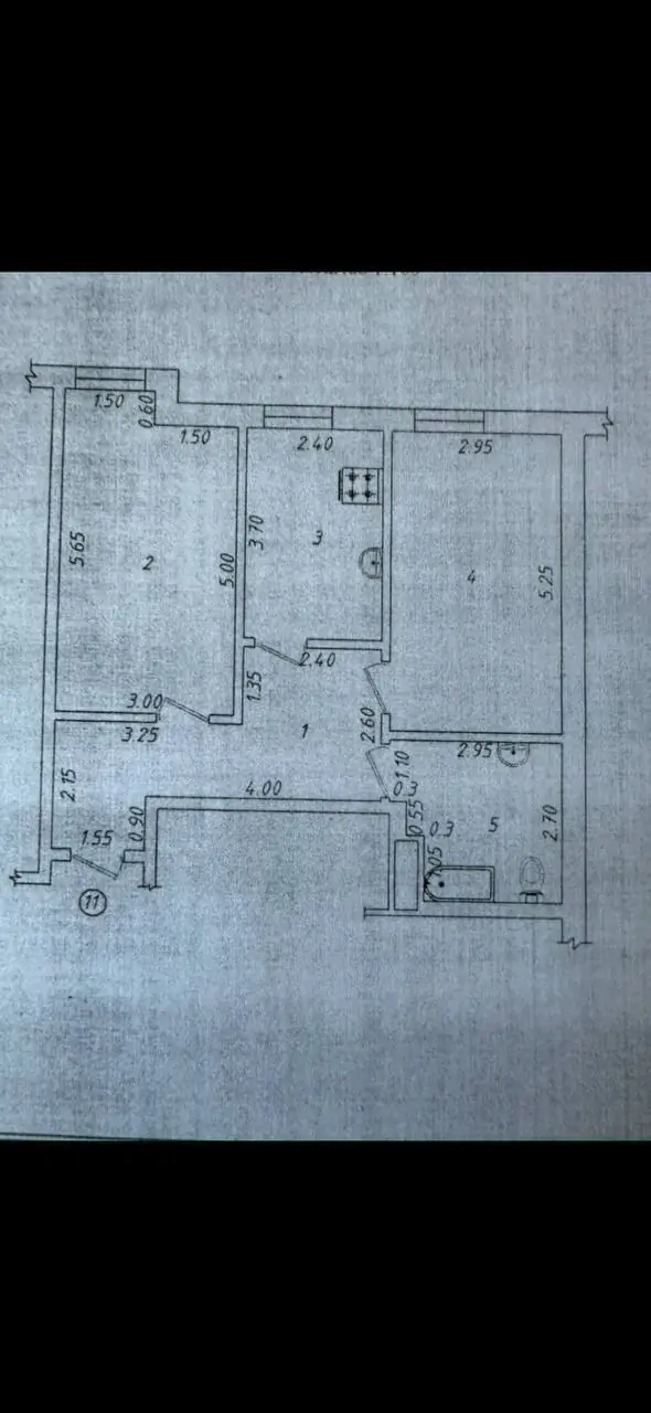 Продается 2-комнатная квартира − 60 м²