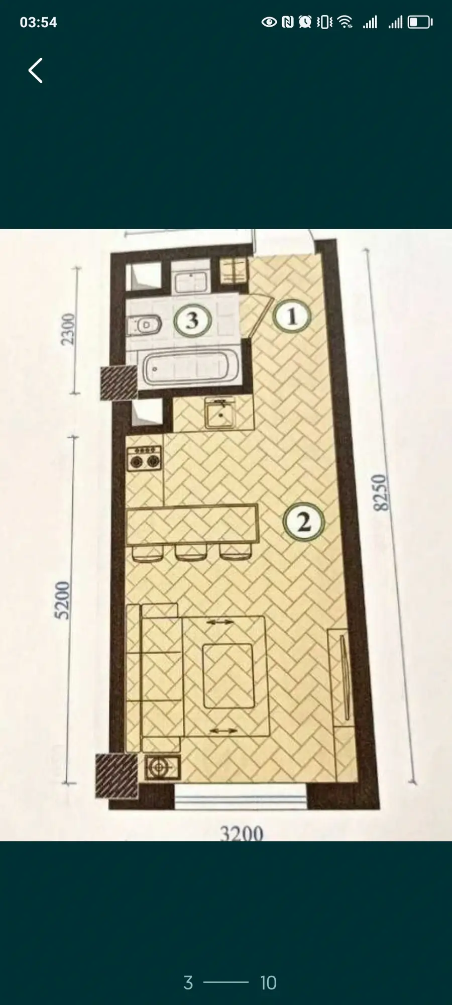 1 xonali kvartira − 28 m², 13/17 qavat