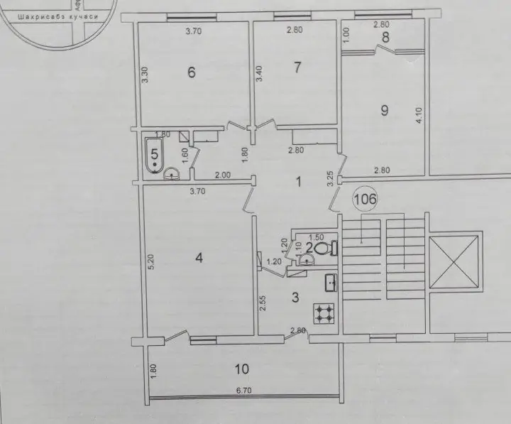 Продается 4-комнатная квартира − 93 м²