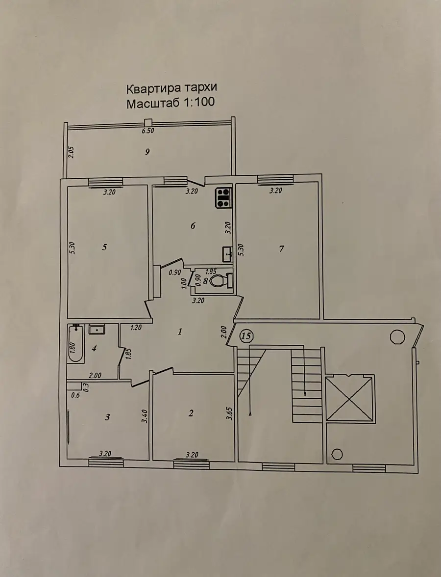 Продается 4-комнатная квартира − 96 м²