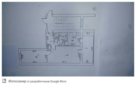 2-комнатная квартира − 53 м², 3/5 этаж