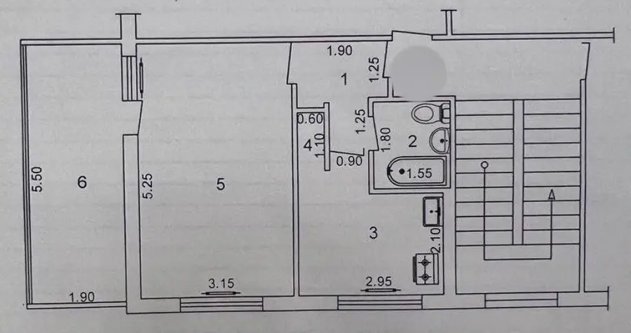 1 xonali kvartira sotiladi − 43 m²