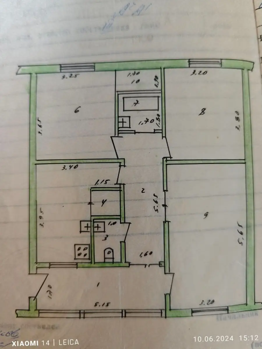 3-комнатная квартира − 77 м², 5/9 этаж