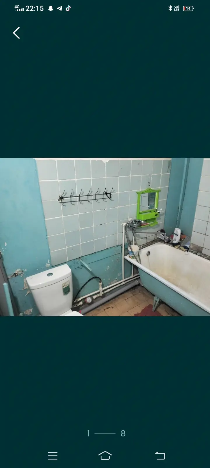 1 xonali kvartira sotiladi − 40 m²