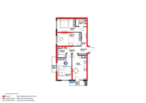 3 xonali kvartira sotiladi − 97.86 m²