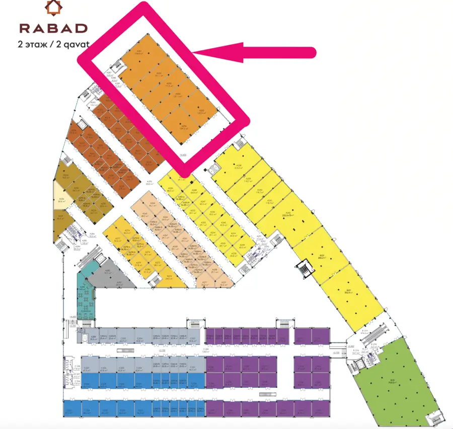 Savdo-sotiq maydoni − 218 m², 2/2 qavat