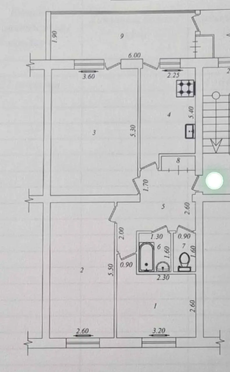 3 xonali kvartira − 75 m², 4/4 qavat