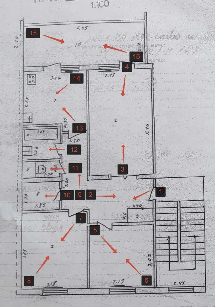 Продается 3-комнатная квартира − 78 м²