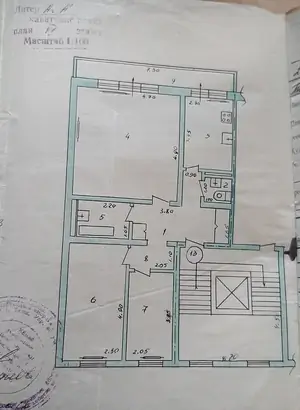 Продается 3-комнатная квартира − 70 м²