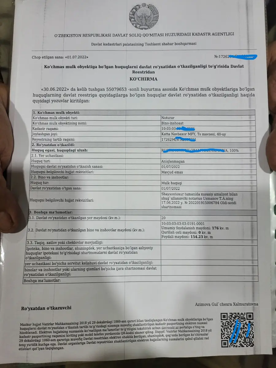 5 dan ortiq xonali kvartira − 329 m², 1/8 qavat