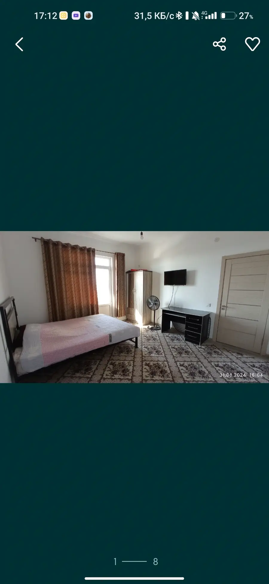 2-комнатная квартира − 72 м², 12/16 этаж