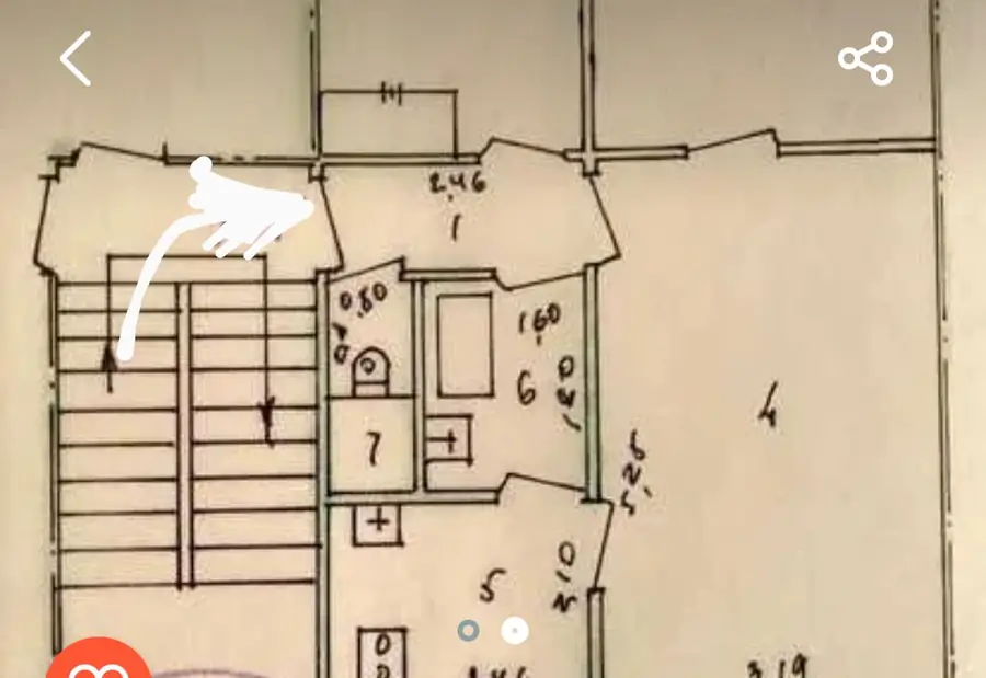3-комнатная квартира − 63 м², 3/4 этаж
