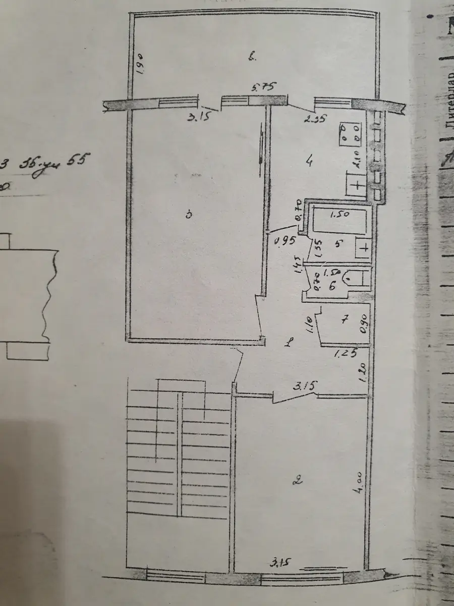 2 xonali kvartira sotiladi − 56 m²
