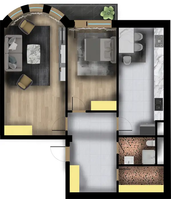 2 xonali kvartira − 85 m², 8/9 qavat