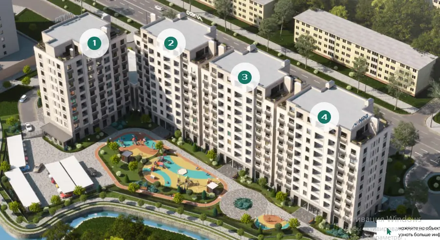 Продается 2-комнатная квартира − 70 м²