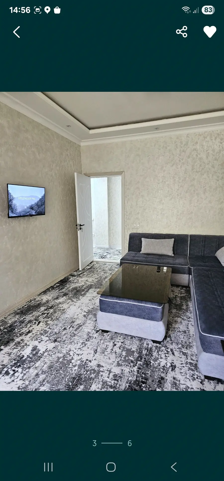 2-комнатная квартира − 50 м², 2/6 этаж
