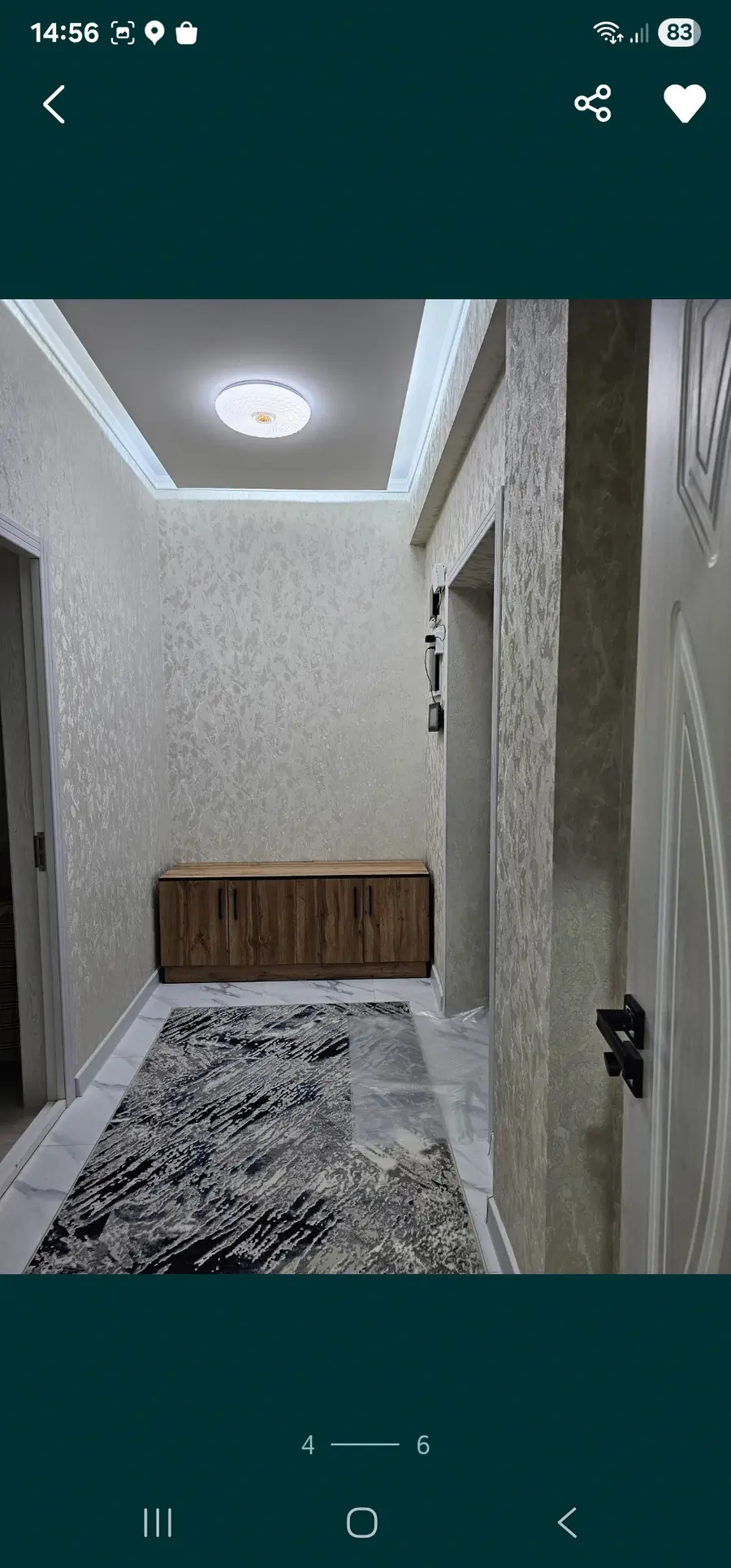 2-комнатная квартира − 50 м², 2/6 этаж