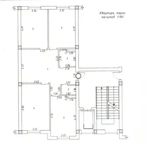 3-комнатная квартира − 101 м², 1/8 этаж