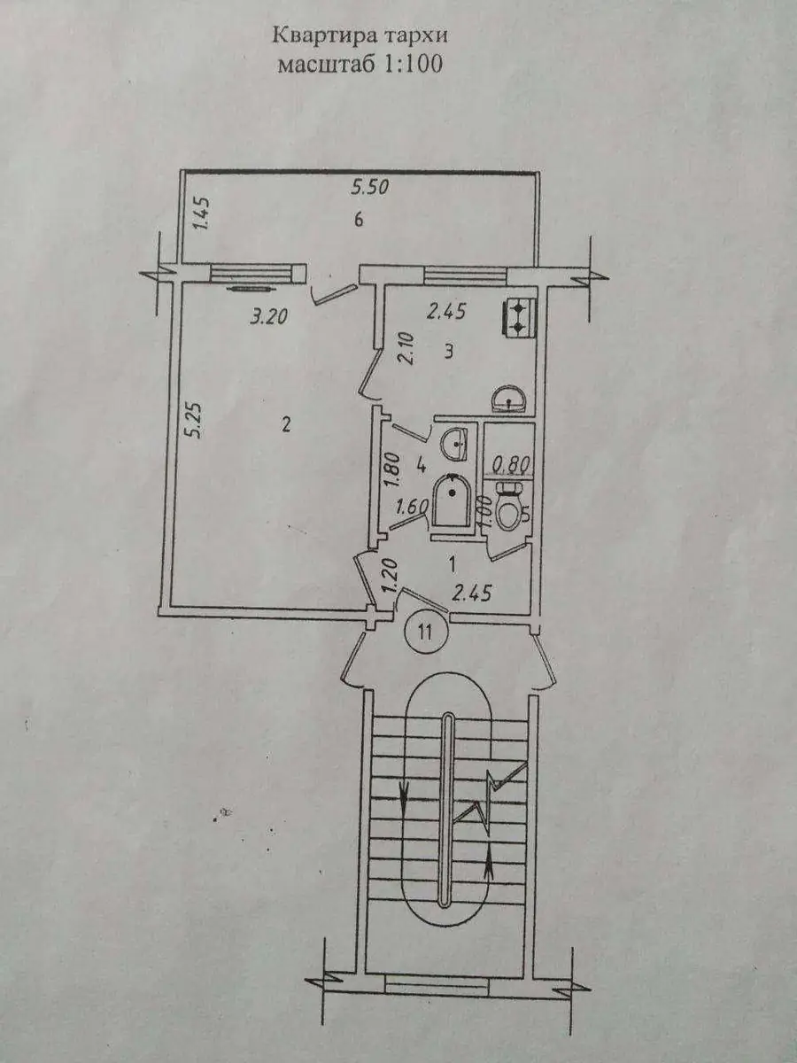 1 xonali kvartira sotiladi − 38 m²