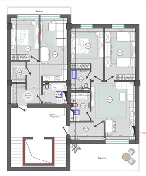 4-комнатная квартира − 170 м², 12/12 этаж