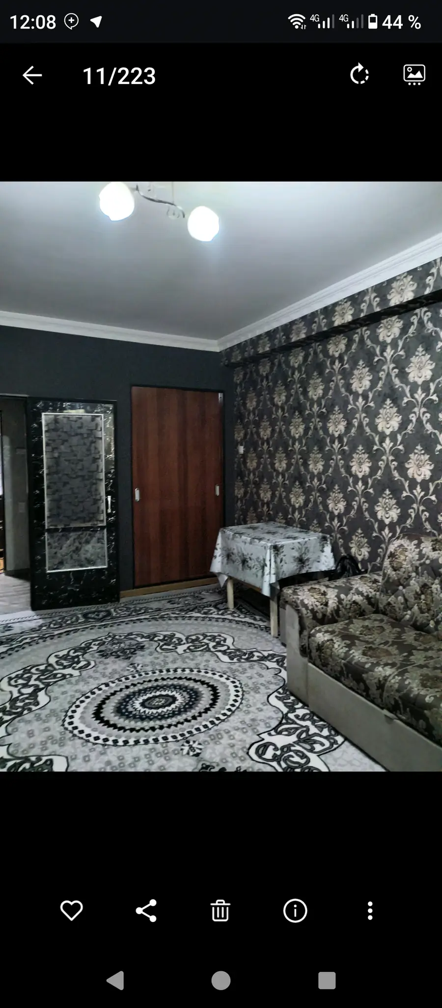 1-комнатная квартира − 46 м², 2/4 этаж