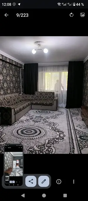 1-комнатная квартира − 46 м², 2/4 этаж