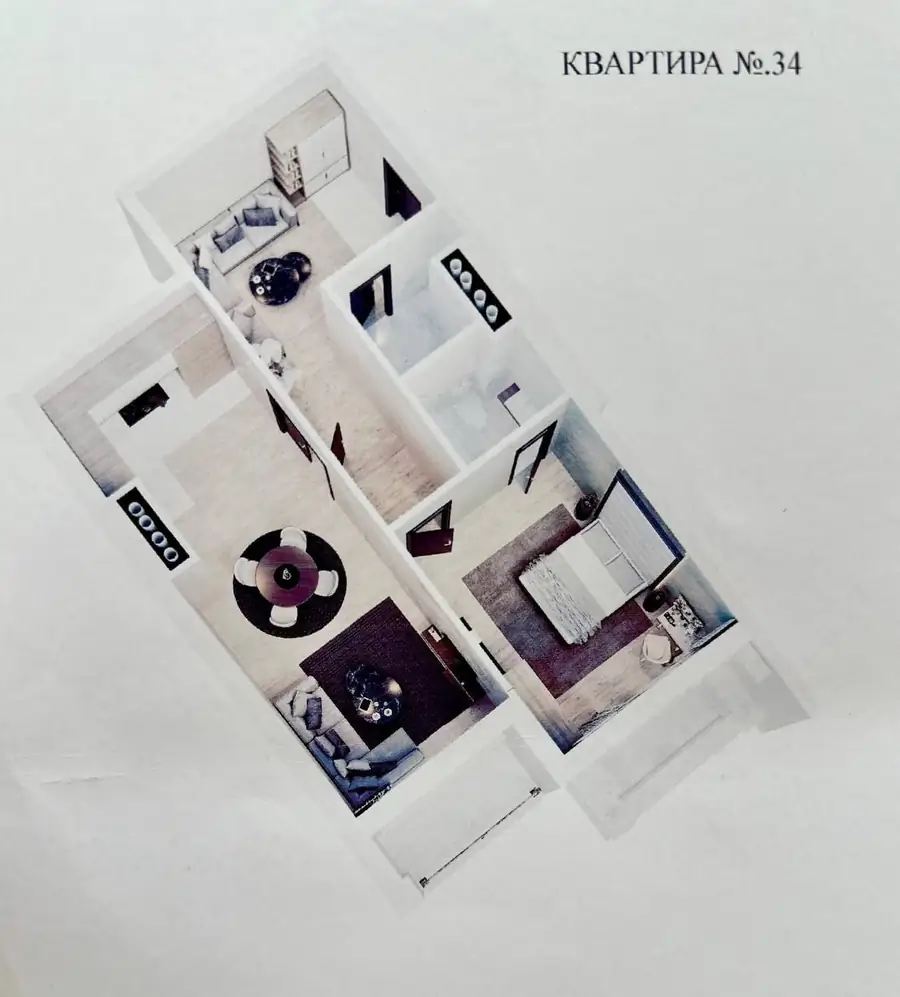 2 xonali kvartira − 86.5 m², 4/12 qavat