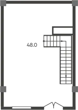 Более 5-комнатная квартира − 48 м², 1/9 этаж