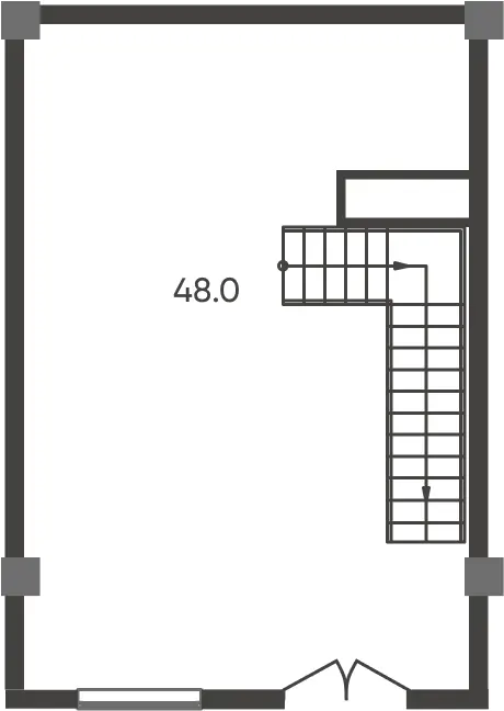 5 dan ortiq xonali kvartira − 48 m², 1/9 qavat