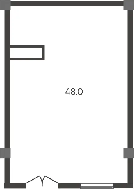 Продается Более 5-комнатная квартира − 48 м²