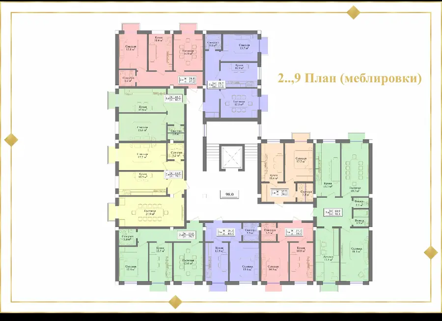 3 xonali kvartira − 72 m², 5/5 qavat
