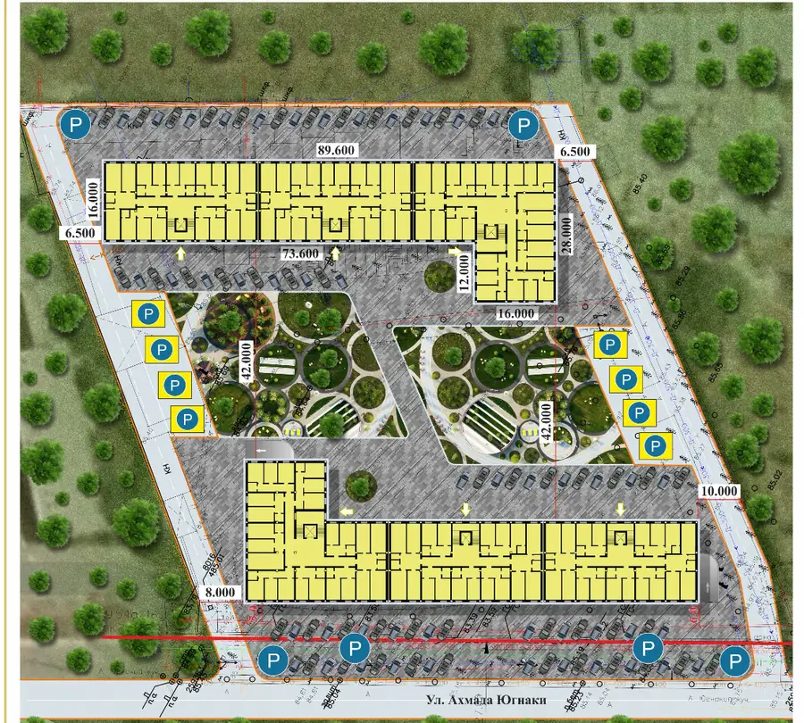 3 xonali kvartira − 72 m², 5/5 qavat