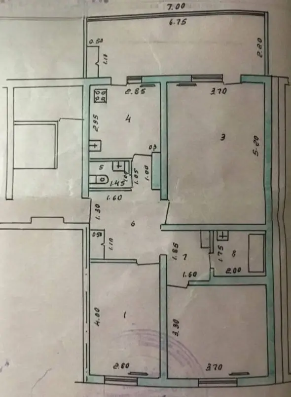 3 xonali kvartira sotiladi − 92 m²