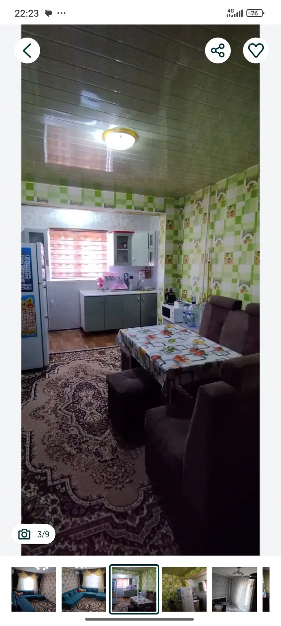 2 xonali kvartira − 60 m², 8/9 qavat