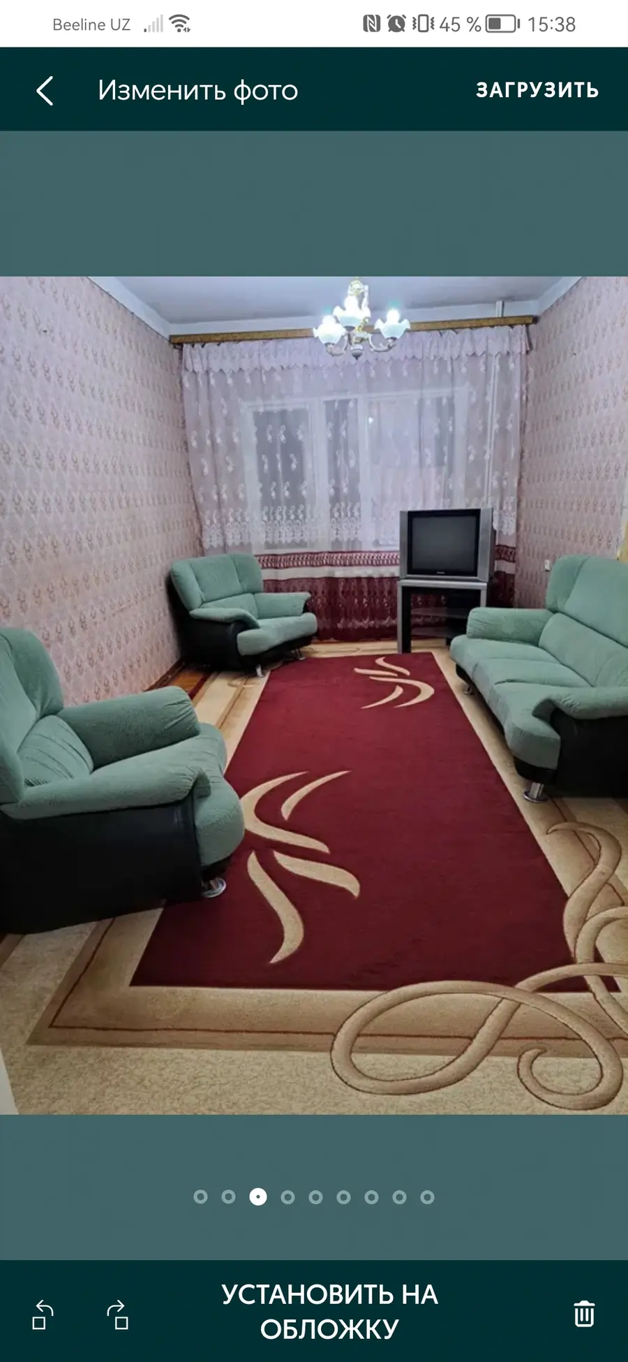 3 xonali kvartira − 79 m², 2/5 qavat