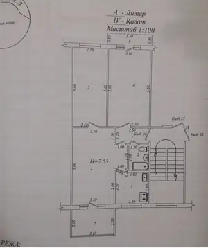 3 xonali kvartira − 72 m², 4/4 qavat