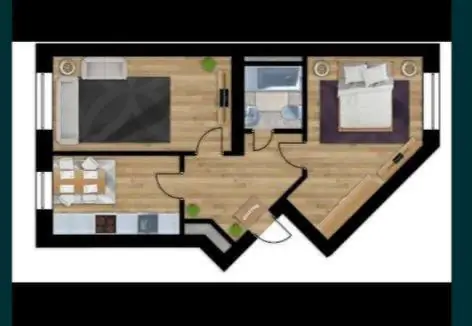 2 xonali kvartira − 54 m², 2/8 qavat