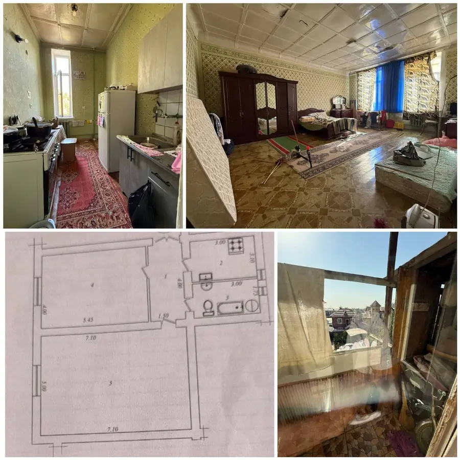 2 xonali kvartira − 78 m², 3/3 qavat