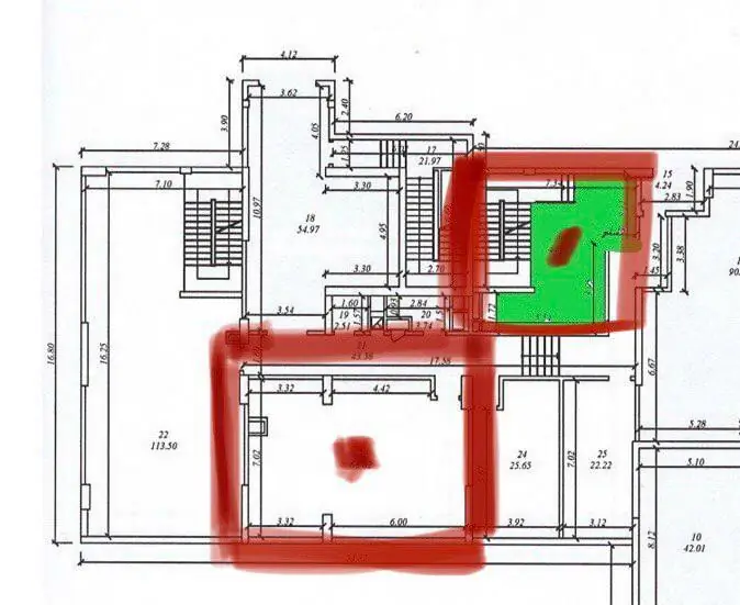 Ofis − 326 m², 1/2 qavat