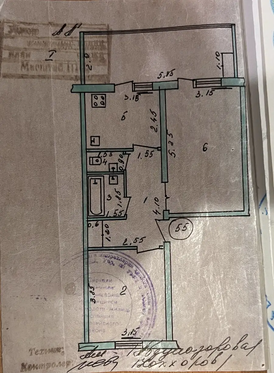 Продается 2-комнатная квартира − 72 м²