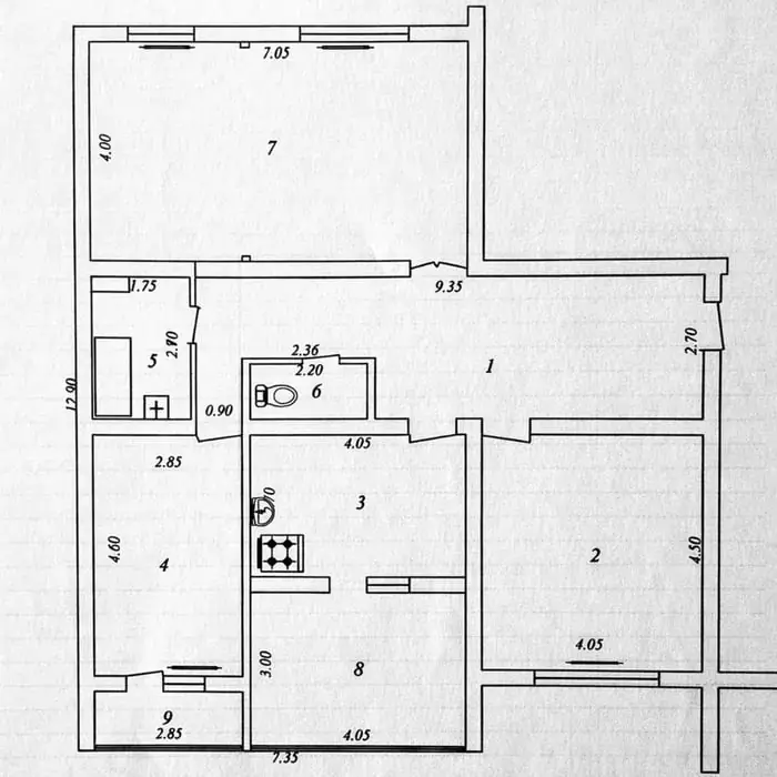 Ijaraga 3 xonali kvartira − 128 m²