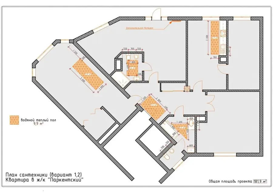 Продается 4-комнатная квартира − 181.9 м²