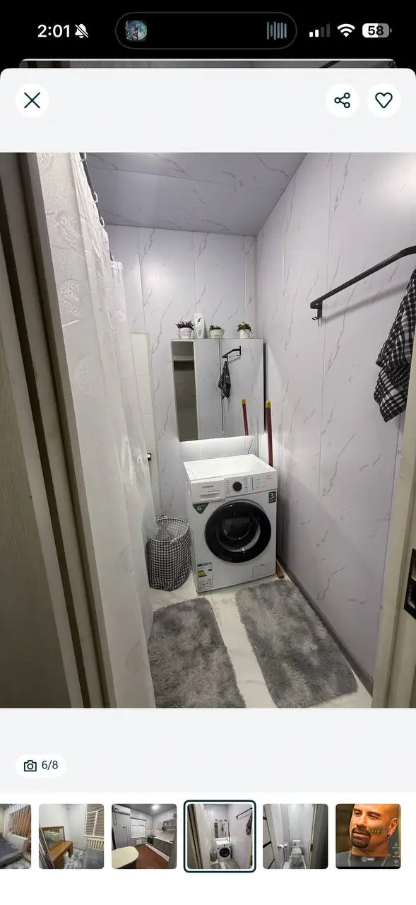 Ijaraga 1 xonali kvartira − 40 m²